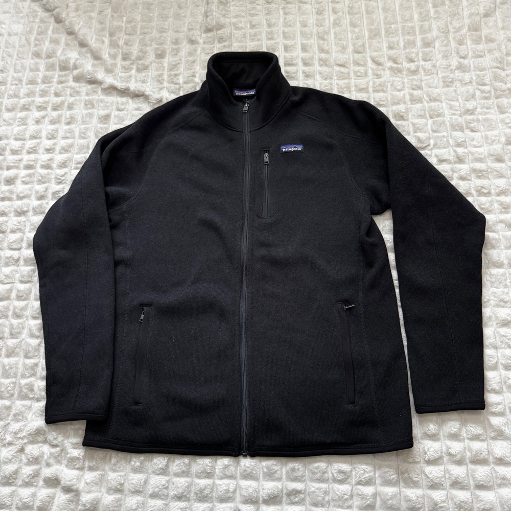 Patagonia Large Black Better Sweater Jacket Full Zip Fleece